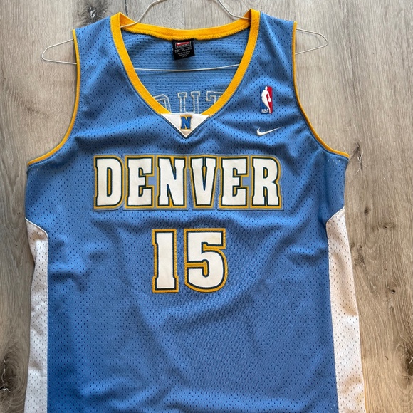 Maillot NBA authentique pépites de Denver Reebok Carmelo Anthony bois